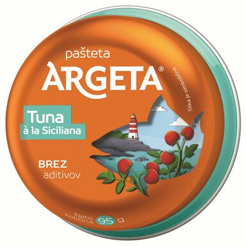 ARGETA Tuunikalapasteet sitsiiliapärane 95g