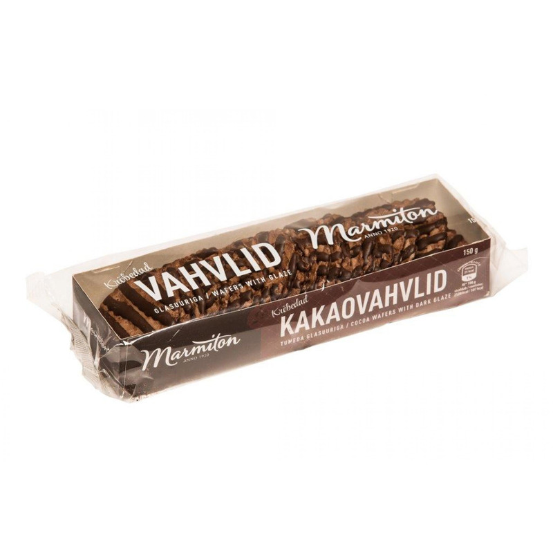 Kakaovahvlid tumeda šokolaadi glasuuriga, MARMITON, 150 g