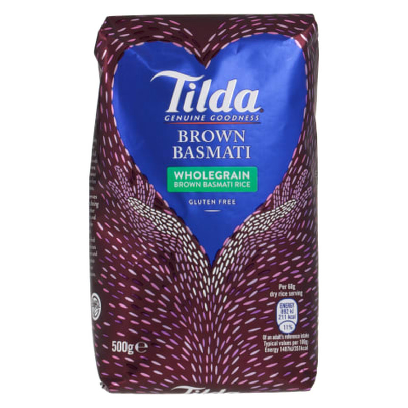 Pruun täistera-basmatiriis Tilda 500g