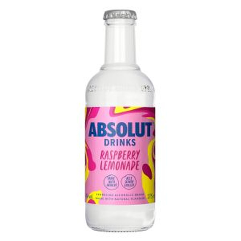 Absolut Drinks Raspberry 4% vol 0.275L muu alkohoolne jook