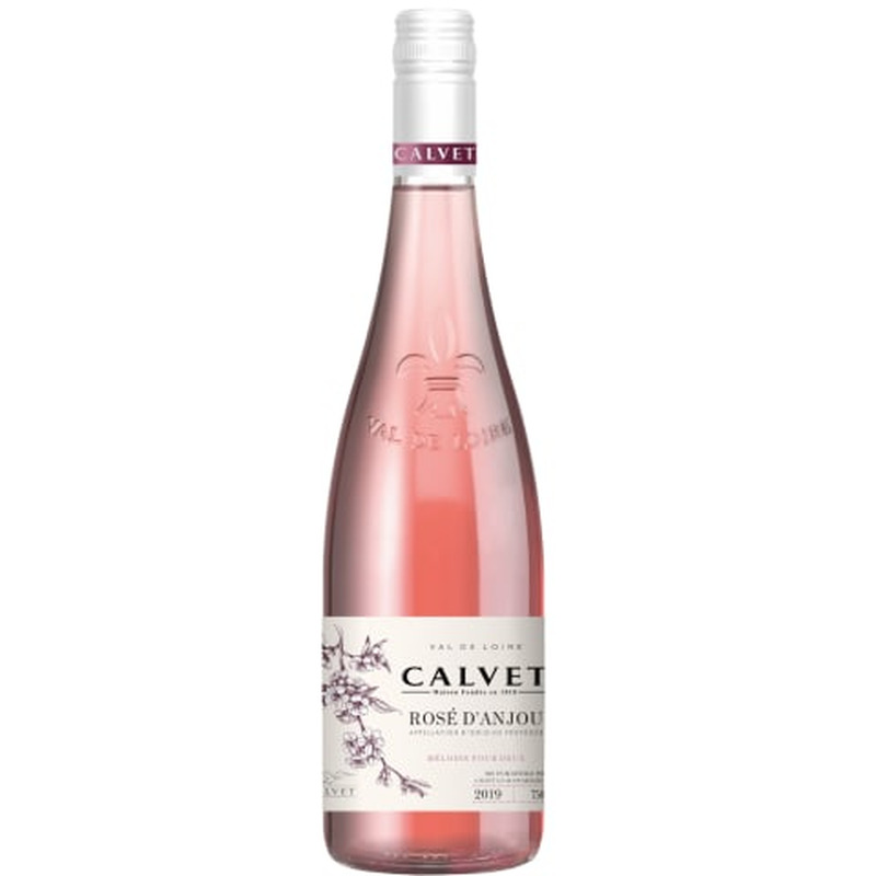 Kaitstud päritolunimetusega vein Calvet Rosé d'Anjou 0,75l