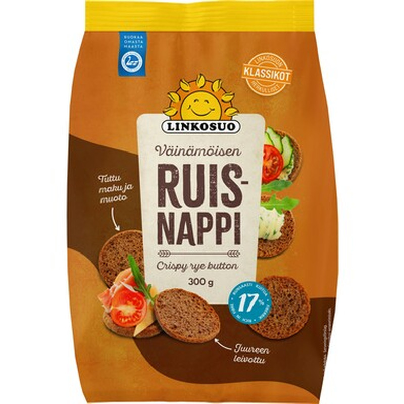 LINKOSUO Näkileivad rukkijahust 300g