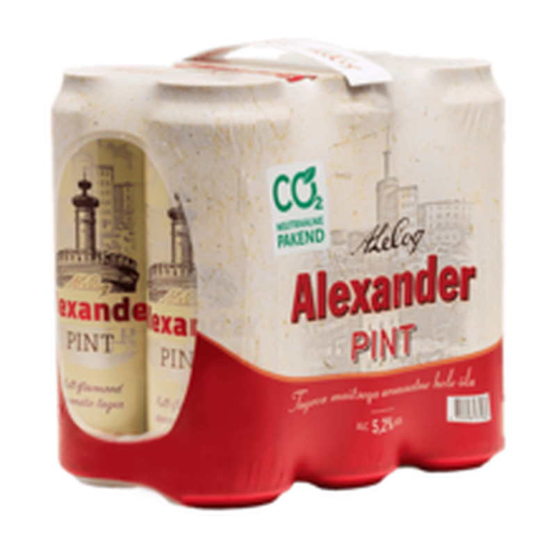 Hele õlu Pint 6-pakk, ALEXANDER, 6 x 568 ml purk