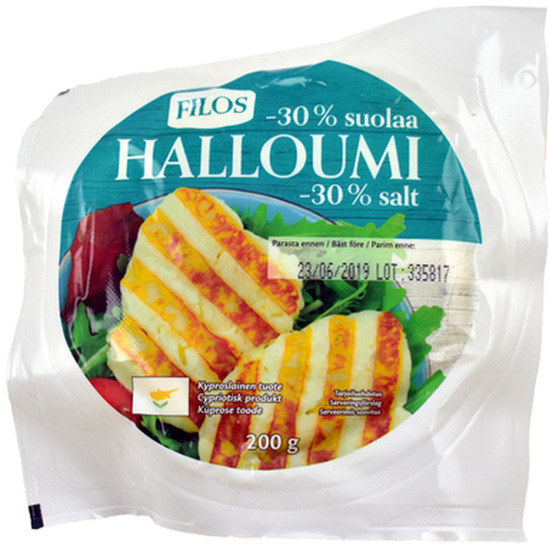 FILOS Halloumi juust 25% 200g (vähendatud soolasisaldusega)