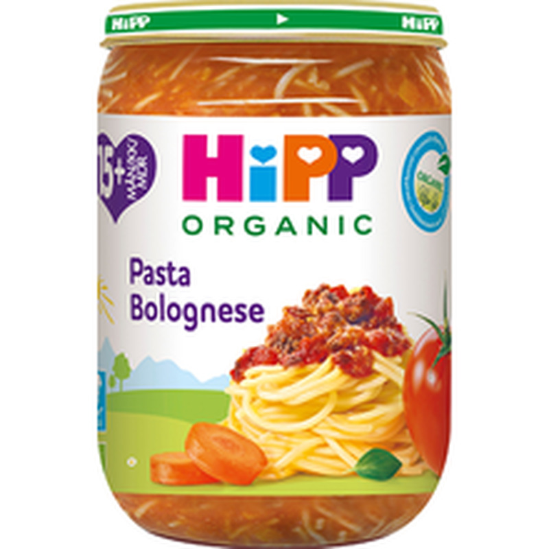 Hipp ökoloogiline pasta bolognese 15k+ 250g