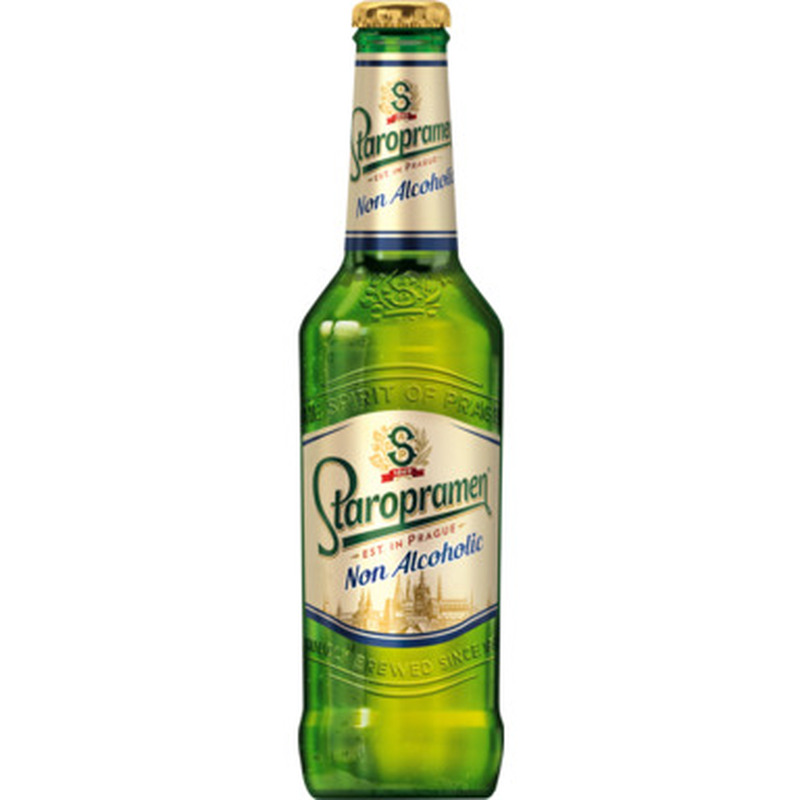 STAROPRAMEN Alkoholivaba õlu hele 0,5% 33cl (pudel)