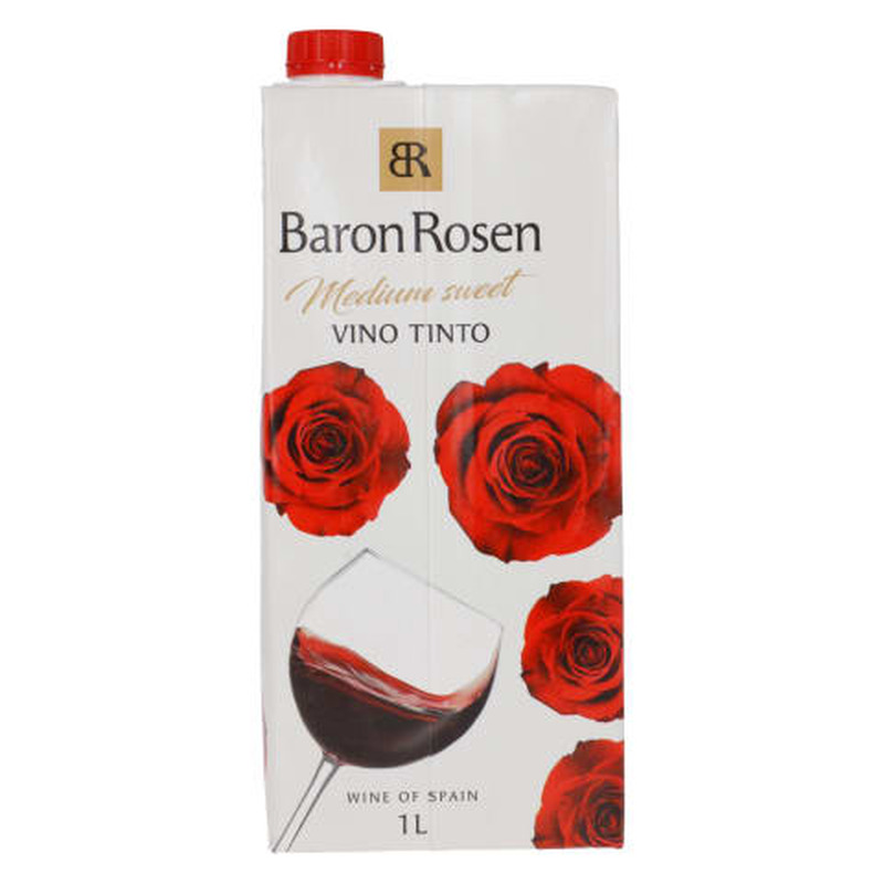 Vein Baron Rosen Vino Tinto Medium-Sweet Tetra 1l