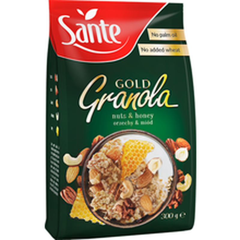 SANTE GOLD GRANOLA röstitud müsli pähklite ja meega 300 g