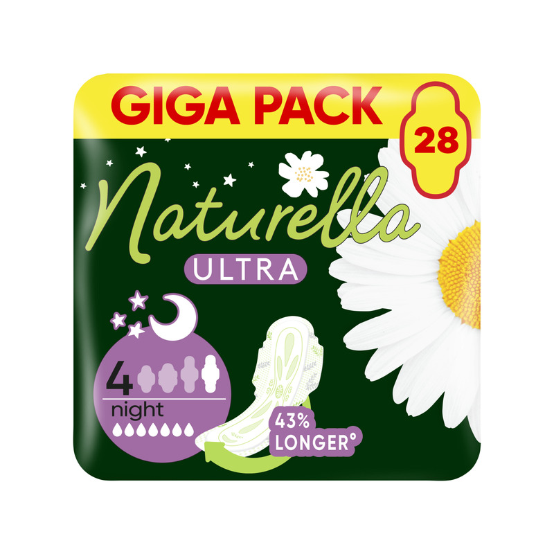 Naturella Ultra Night Size 4 Tiibadega Hügieenisidemed, 28 tk