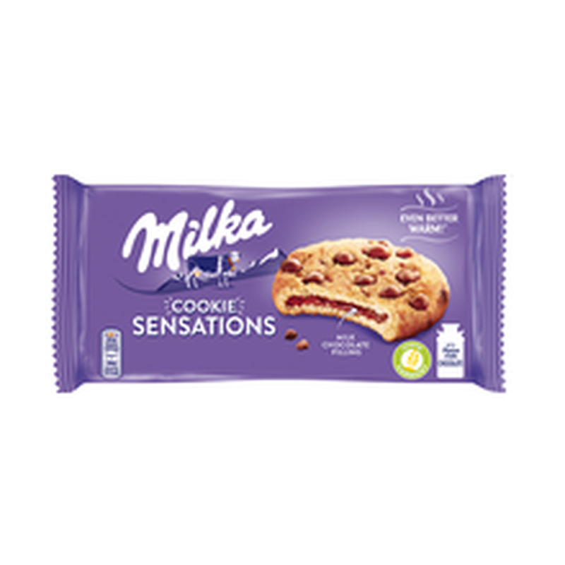 Küpsised Sensation šokolaaditäidisega, MILKA, 156 g