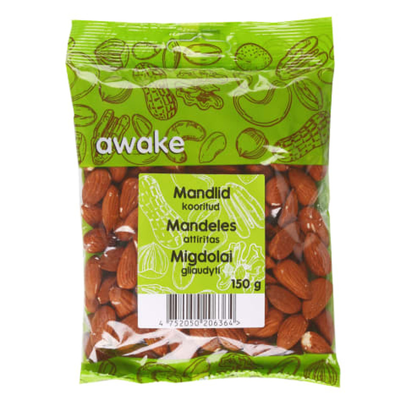 Kooritud mandel Awake 150g