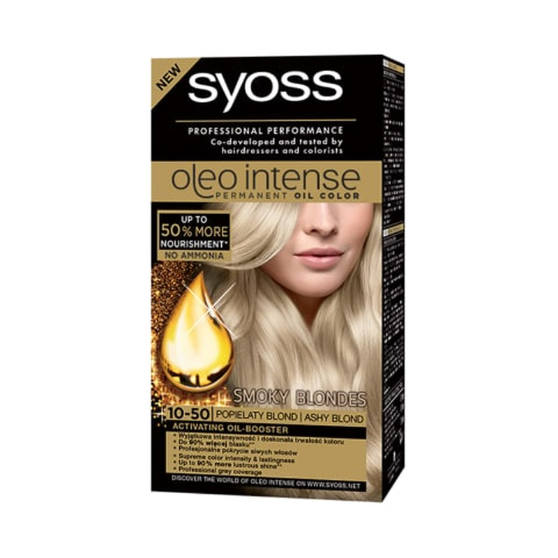 Juuksevärv Syoss Oleo intense 10-50 tuhkjas blond