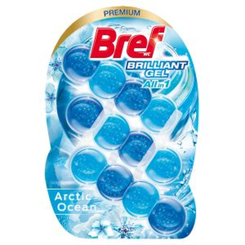 Bref Brilliant gel Arctic Ocean WC värskendaja 3*42g