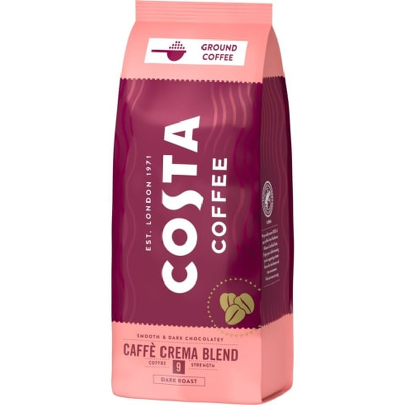 Kohv jahvatatud Costa Kohv Caffe Crema Blend 500g