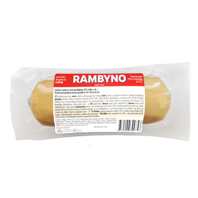 RAMBYNO Suitsutatud sulatatud juust 250g