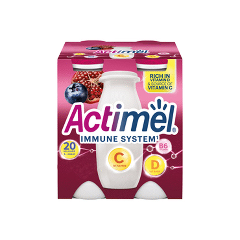 Jog.jook ACTIMEL mustika-granaat, 4x100g