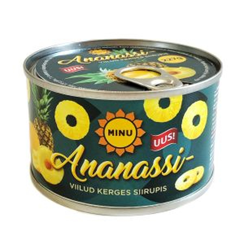 Minu Ananassiviilud 227g kerges siirupis