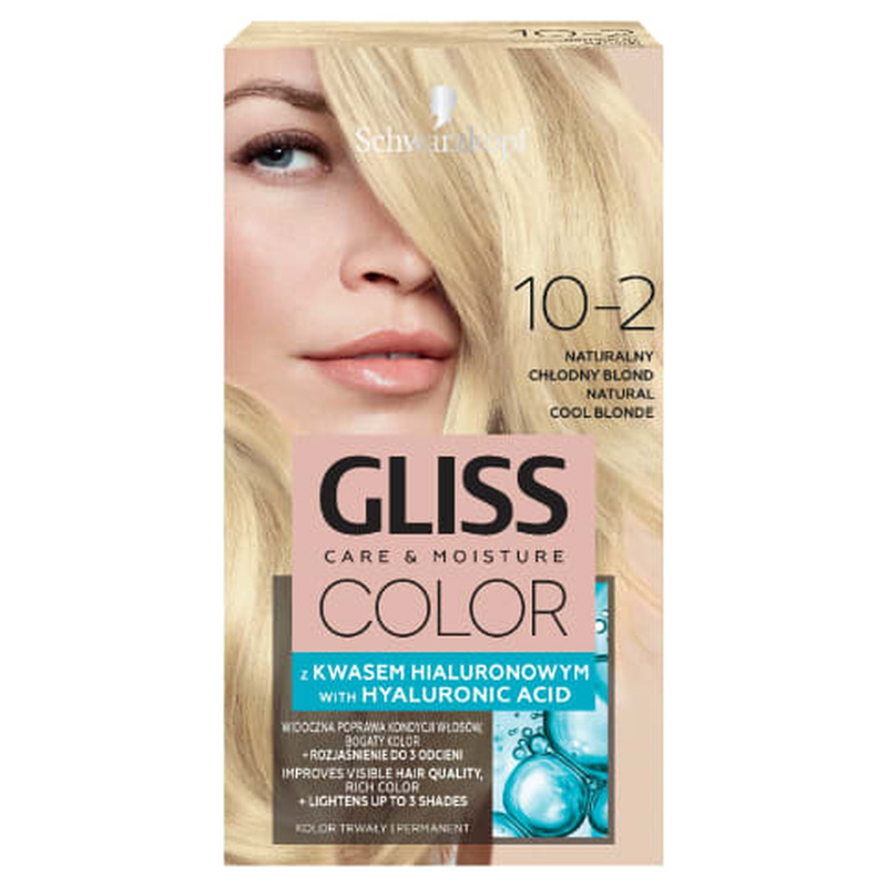 Juuksevärv Gliss Color 10-2 loomulik külmblond