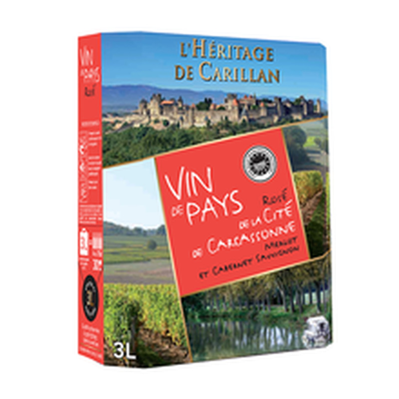 L´Heritage De Carillan Rose Merlot Cab. Sauvignon KGT vein 3l