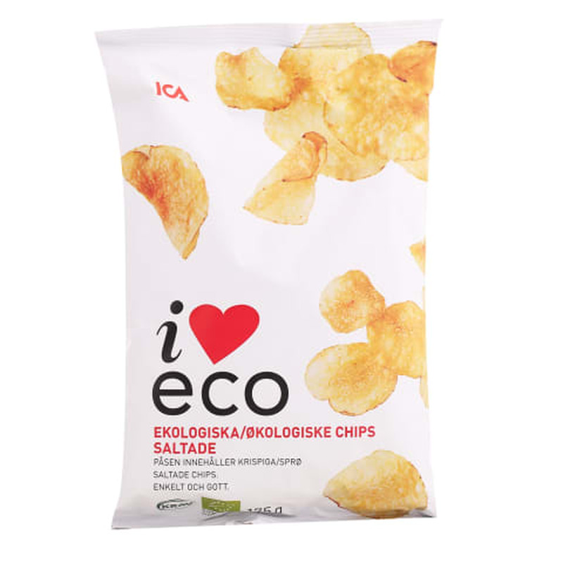 Mahekartulikrõpsud soolased I Love Eco 175g