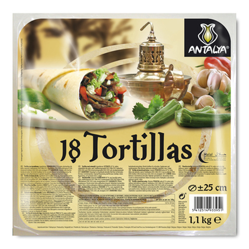 POCO LOCO Antalya tortillad 25cm 1100g (18tk)