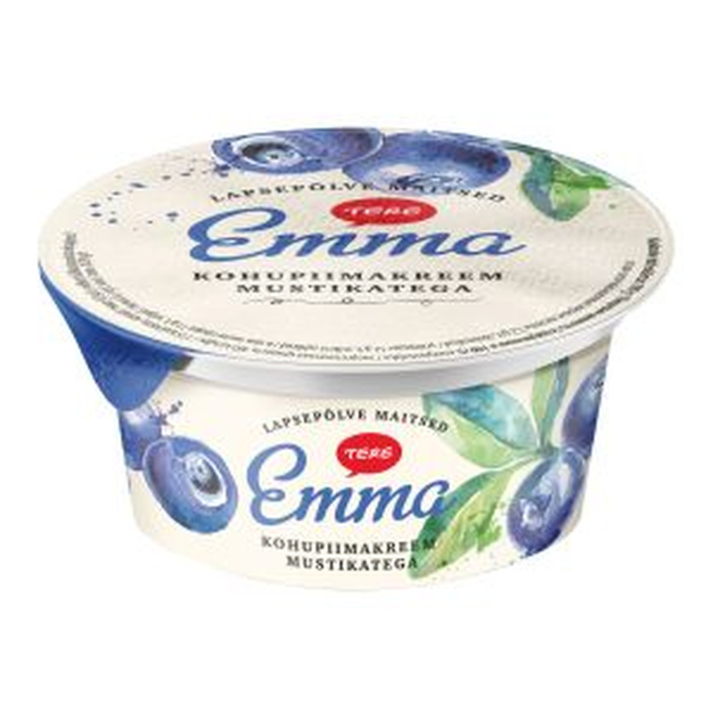 Kohupiimakreem mustikatega 4%, Emma, 150 g