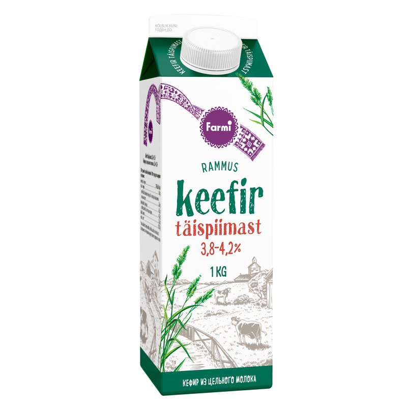 Keefir täispiimast 3,8–4,2%, FARMI, 1 kg