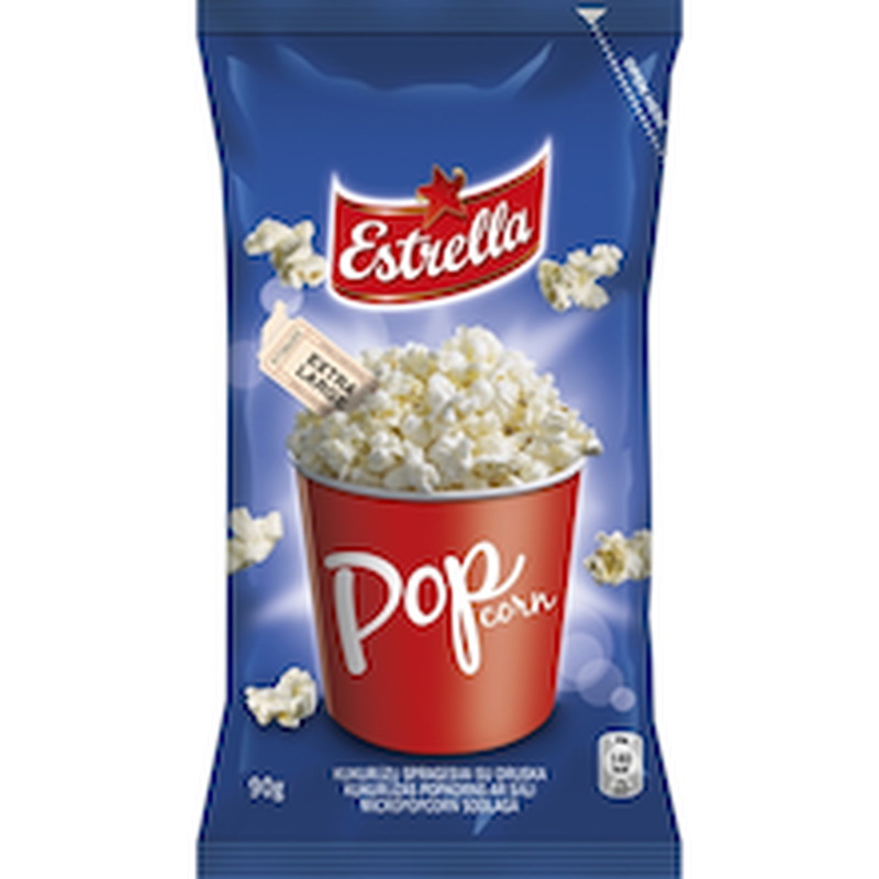 Mikropopcorn soolaga, ESTRELLA, 90 g