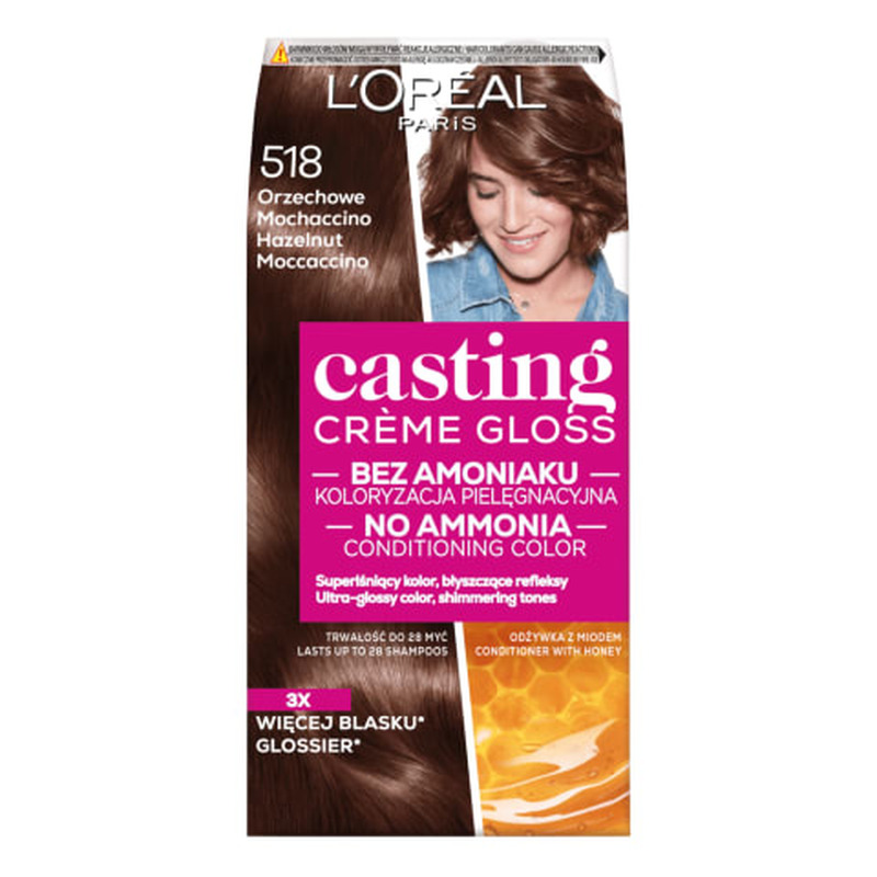 Poolpüsivärv L'oreal Casting Cream 518