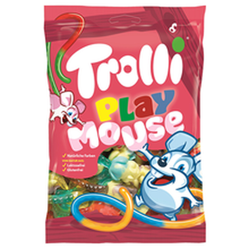 Kummikomm Playmouse, TROLLI, 200 g