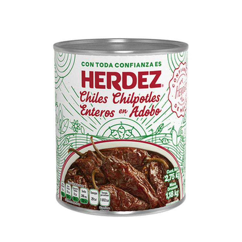 HERDEZ Tšilli chipotles 2,75kg