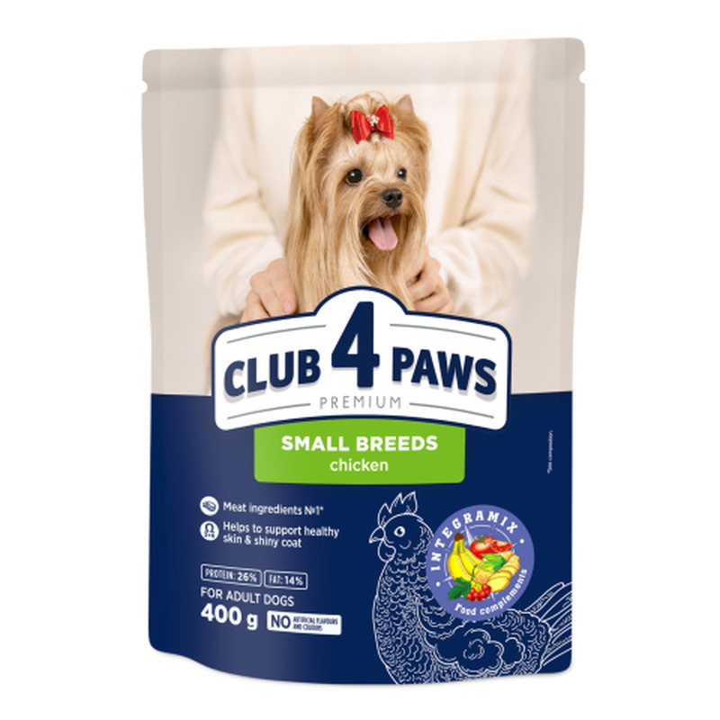 Kuivtoit koertele Club 4 Paws Premium väikestele tõugudele 400g