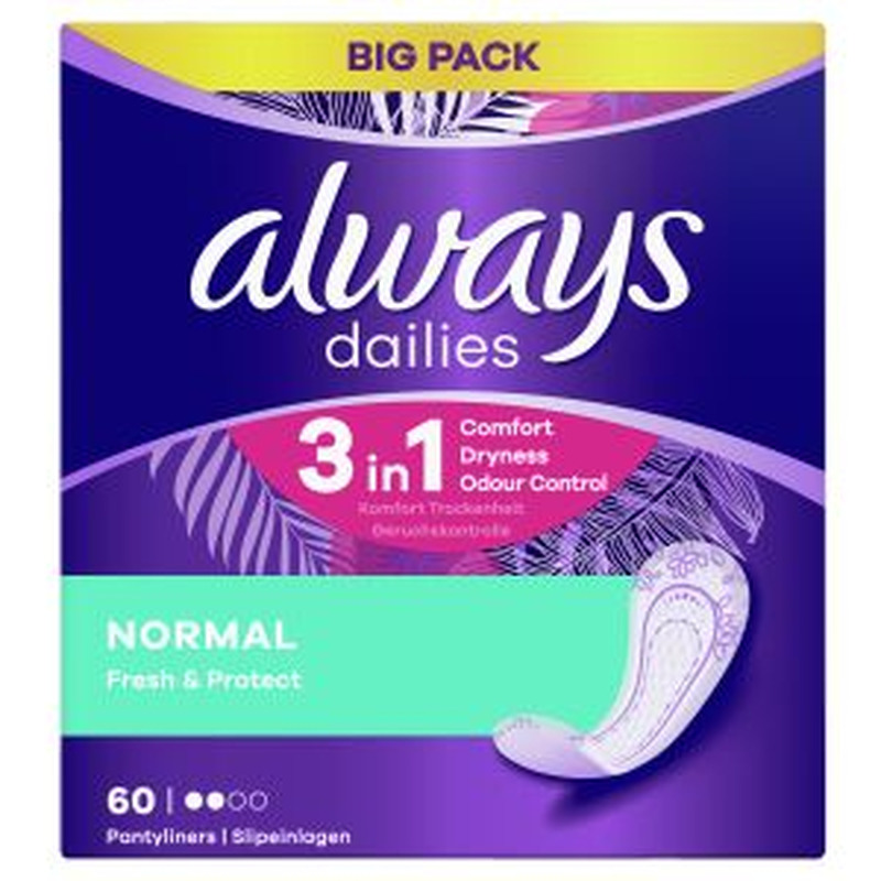 Pesukaitsmed Normal, ALWAYS, 60 tk