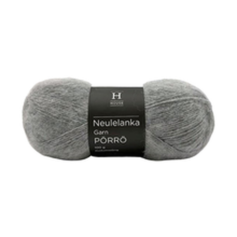 Lõng Pörrö vill-mohäär-akrüül 100g 710239 Helehall