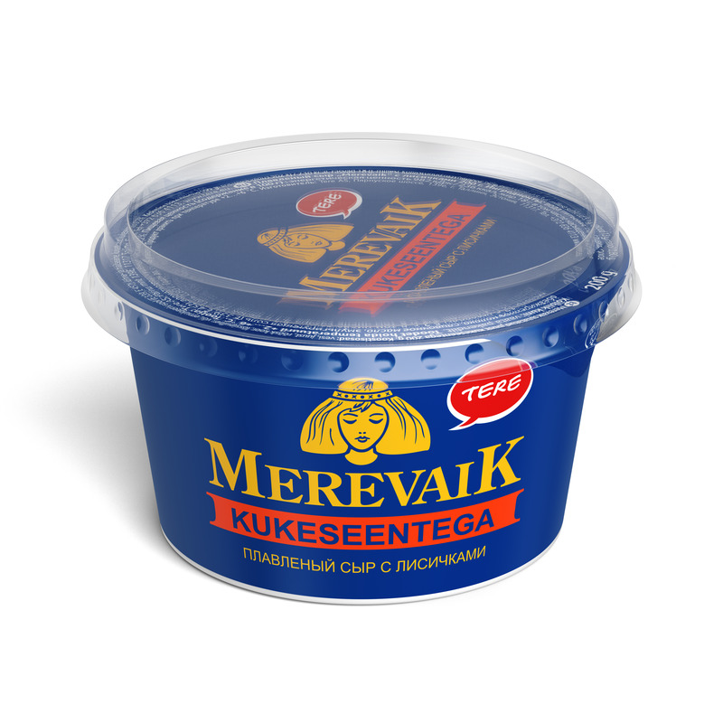 Sulatatud juust kukeseentega, MEREVAIK, 200 g