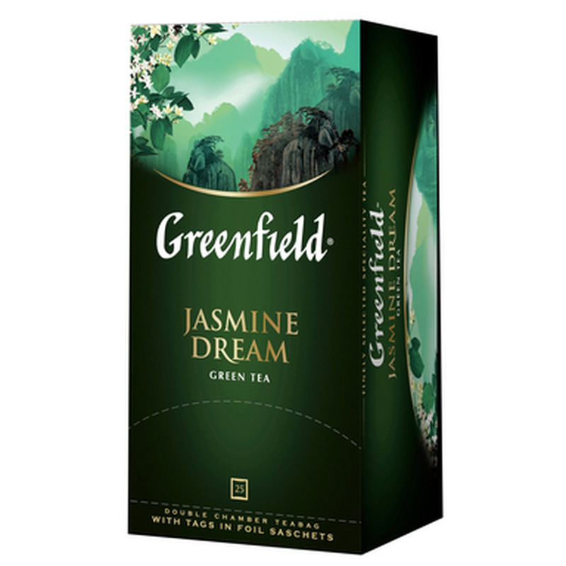 GREENFIELD Roheline tee Jasmine Dream 25x2g (fooliumis)