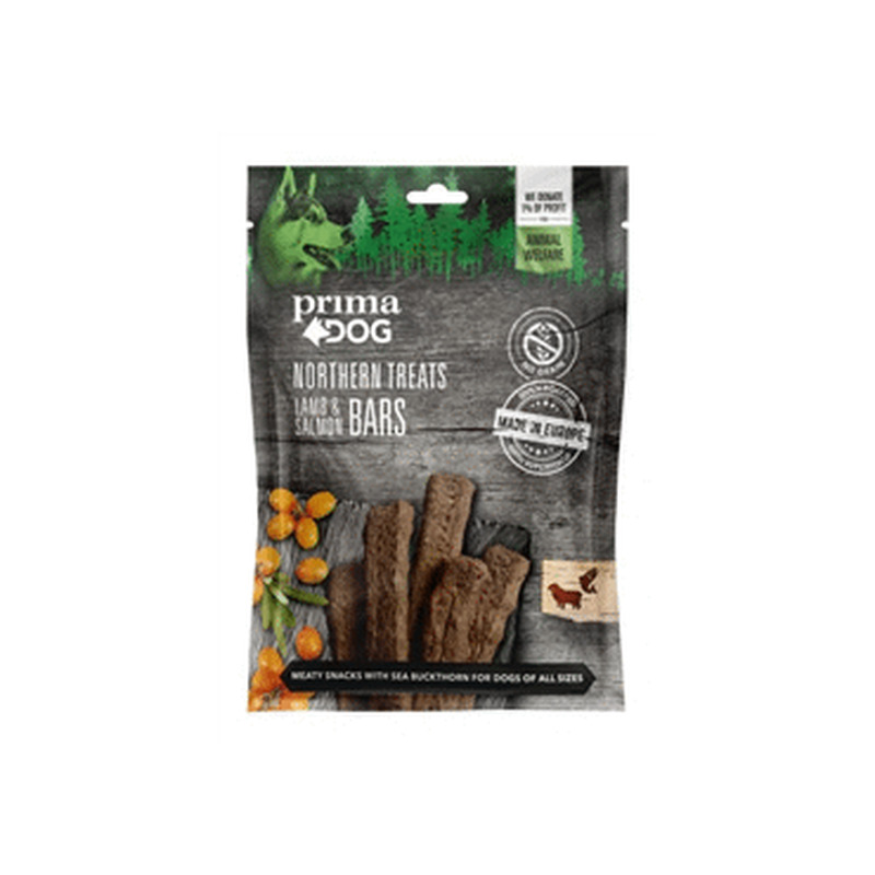 Koeramaius PRIMADOG ribad lamba-lõhe 80g