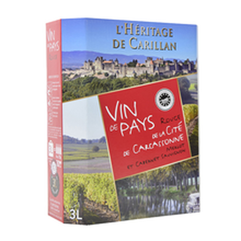 L´Heritage De Carillan Rouge Merlot Cab. Sauvignon KGT vein 3l