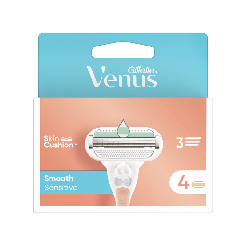 Gillette Venus Smooth Sensitive Pink, 4 Varutera