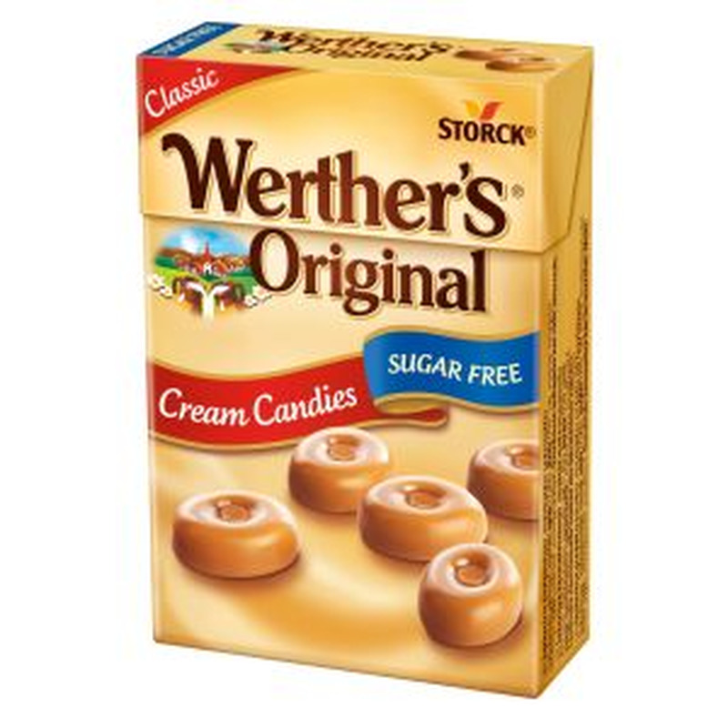 Suhkruvabad koorekompvekid, WERTHER'S ORIGINAL, 42 g