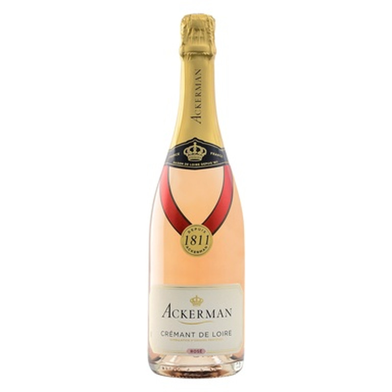 ACKERMAN Cremant De Loire 1811 Brut Rose 12%75cl (roosa, kuiv