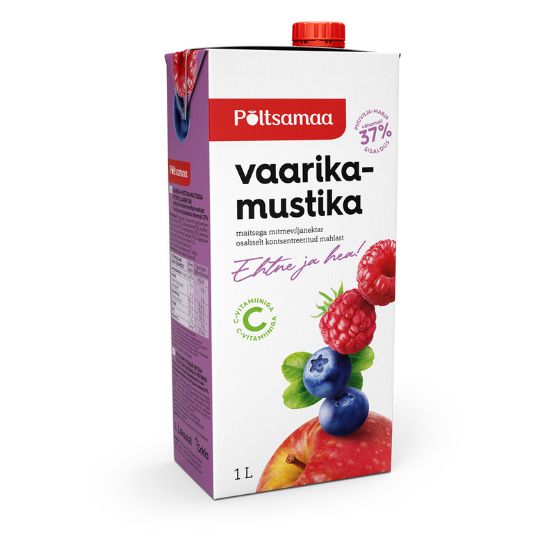 Vaarika-mustika mitmeviljanektar, PÕLTSAMAA, 1 L