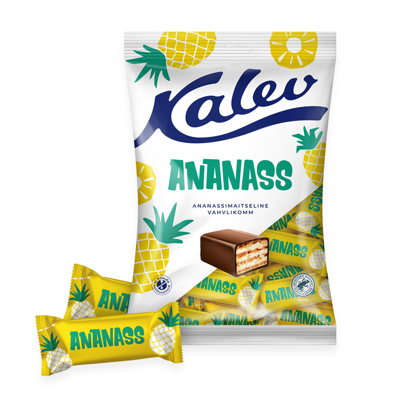 Kompvekid ananassi, KALEV, 150 g