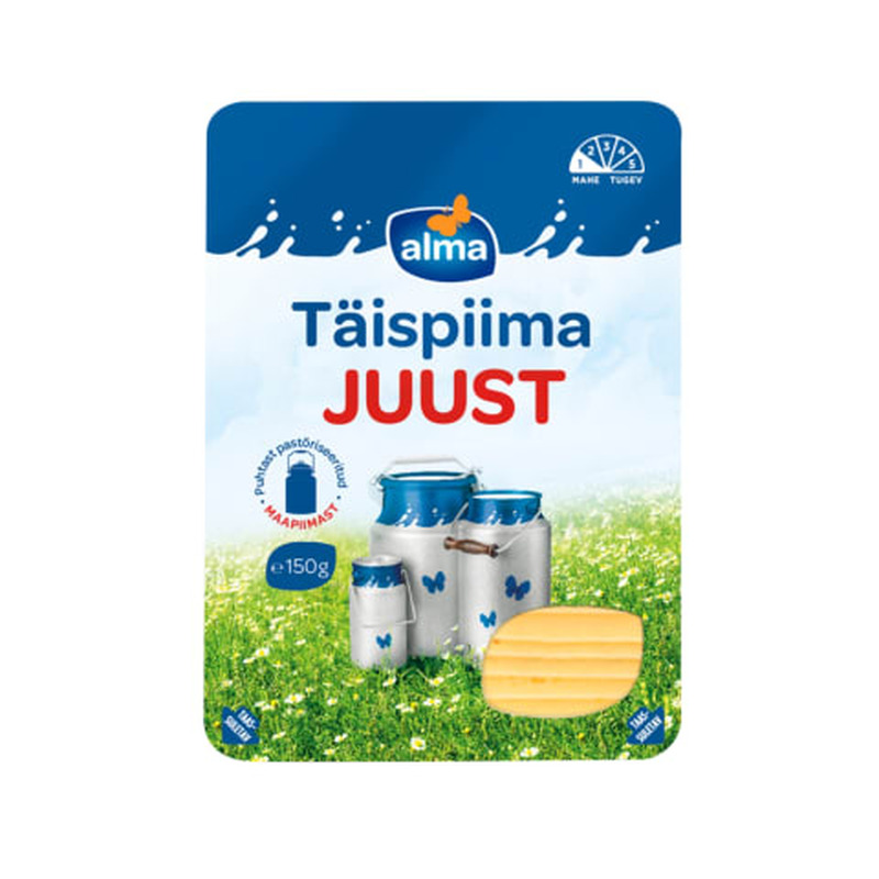 Juust täispiimast viilutatud, ALMA, 150 g