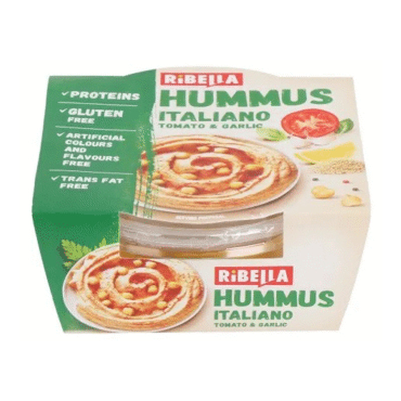 Hummus Italia.-tomatite&küüslauguga,200g