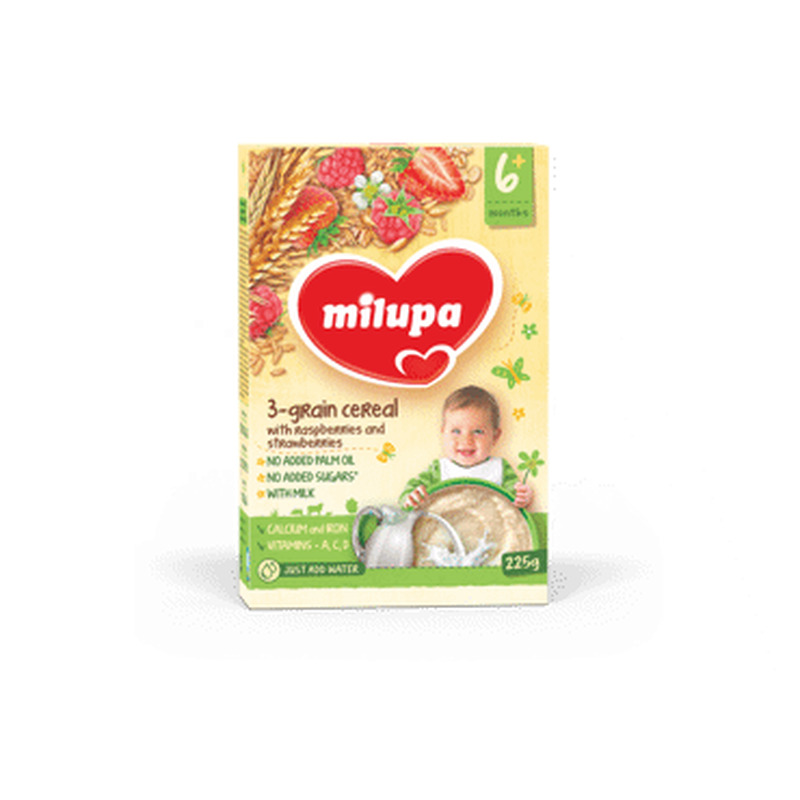 3-vilja puder MILUPA vaarik.maas.225g 6+