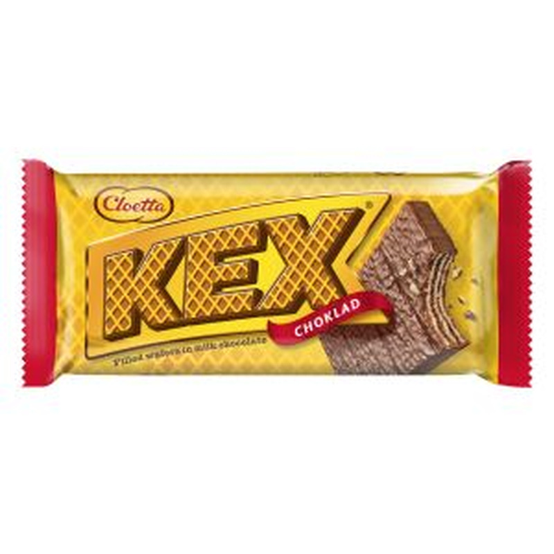 Täidetud vahvel piimašokolaadis, KEX, 60 g