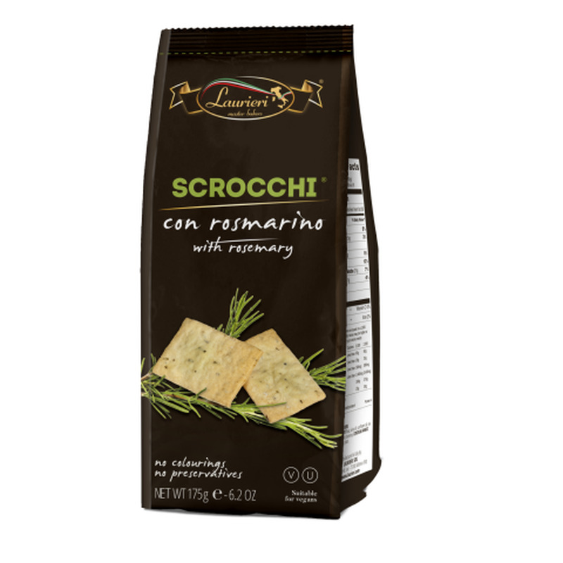 Kreekerid Laurieri Scrocchi rosmariiniga 175g