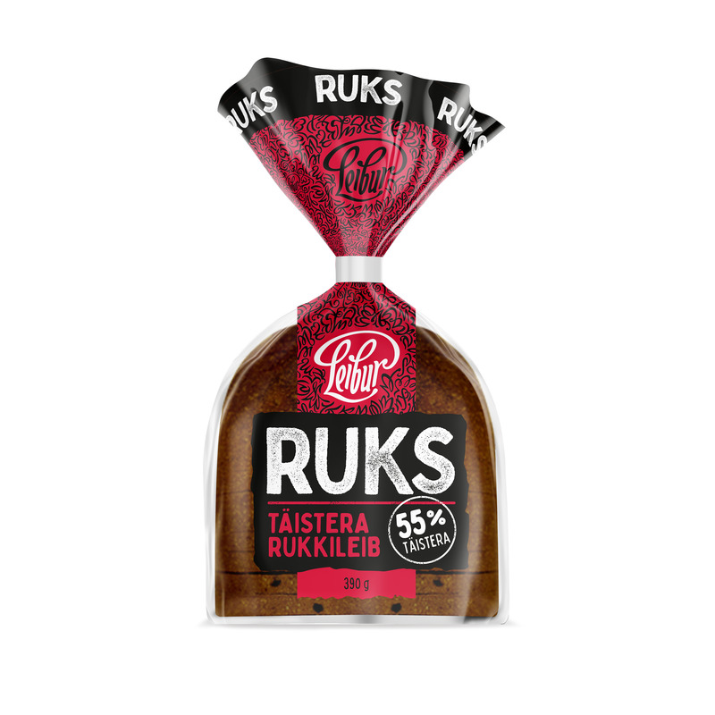 Rukkileib Ruks, LEIBUR, 390 g