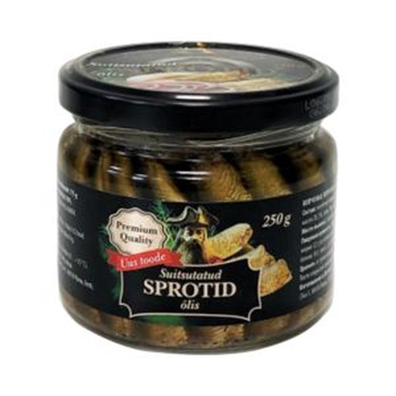 Pirate Sprotid suitsutatud 250g